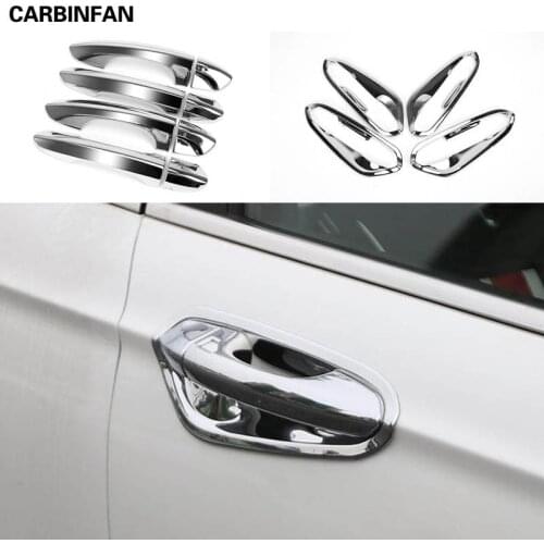 ABS Chrome Door Handle Cover + Bowl Insert Trim Garnish Cup Molding Overlay For Ford Fusion Mondeo 2013 2014 2015 2016 2017