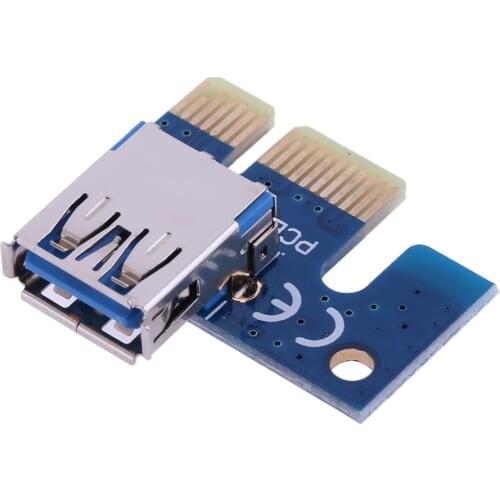 Anti-Oxidation Stable Signal Transmission PCI E 1X Adapter PCIe X1 to USB 3.0 Adapter for PCI Express Riser Mining Miner