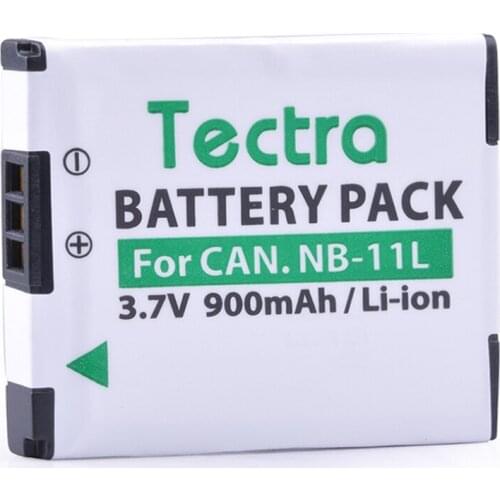 Tectra 1PC NB-11L 3.7V/900mAh camera battery for Canon PowerShot A2300 IS A2400 IS A2500 A2600 A3400 IS A3500 IS ELPH 110 HS