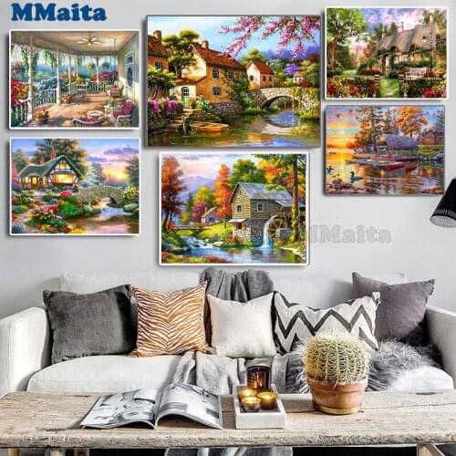 Full Drill Square Diamond Painting 5D Landscape Sale Diamond Art Embroidery Home Decoration Gift GG5536