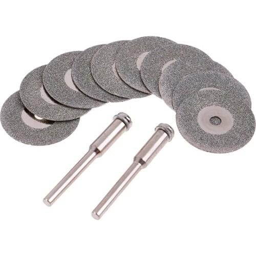 10Pcs Diamond Cutting Wheel Saw Blades Cut Off Discs For Rotary Power Tool Carbon Steel Good Hardness