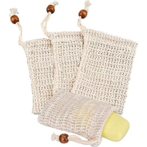 AT69 -4X Soap Bag, Soap Bag Ramie, Organic Soap Bag, Soap Bag, Foaming and Dry Soap
