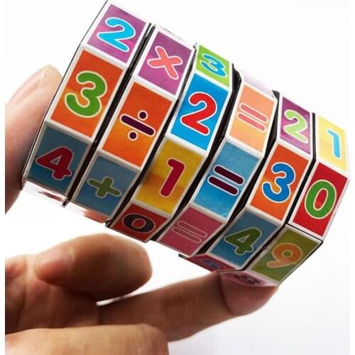 Children Montessori Games Mathematics Numbers Magic Cube Toy Puzzle Game Kids Learning Education Math Toy Fun Calculate Game