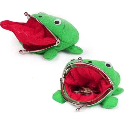 Children Mini Wallet Cartoon Animal Frog Style Plus Velvet Fashion Cute Coin Purse boy girl baby Wallets