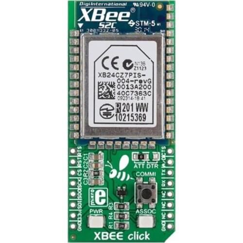 MIKROE-1599 XBEE click XB24CZ7PIS-004 development board Zigbee module
