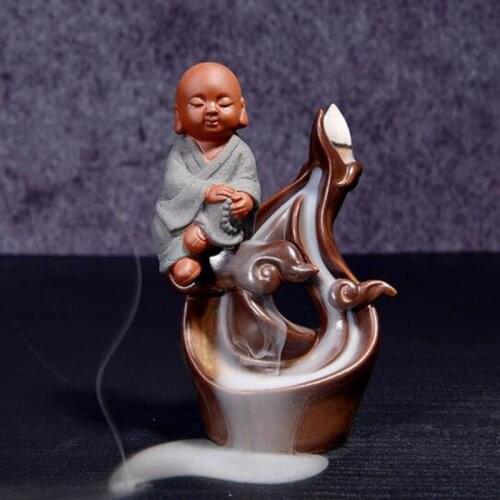 Three Saints Waterfall Incense Burner Creative Aromatherapy Burner Tower Incense Holder Home Decor