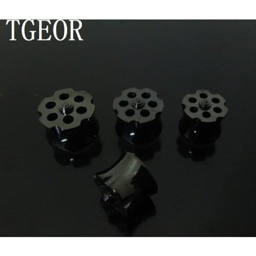 HOT mixed gauges1pcs bullet Magazine Stainless Steel ear tunnels