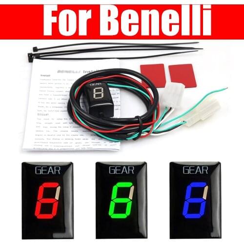 Motorcycle Gear Indicator For Benelli TNT125 TNT 125 BJ125-3E BJ 125-3E Accessories 1-6 Speed Digital Gear Display Meter
