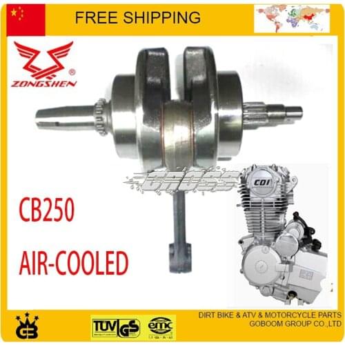 MOTORCYCLE ATV QUAD dirt bike pit bike cb250 zongshen 250cc air cooled crankshaft Crank Shaft free shipping