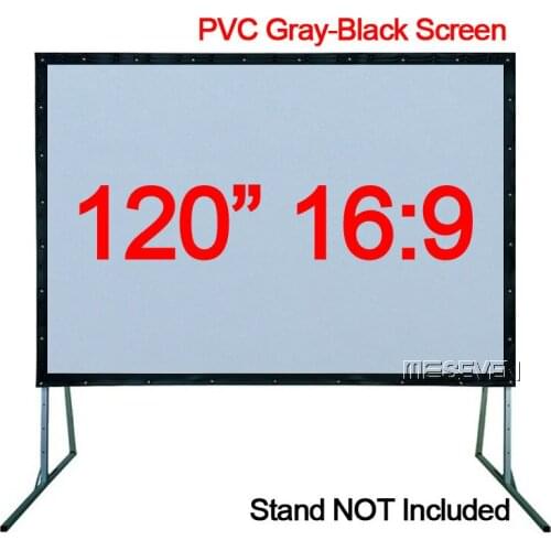 120 inches 16:9 Fast Fold PVC Material Gray Soft High Quality Projection Screen Film for Any 3D DLP LED Smart Projectors