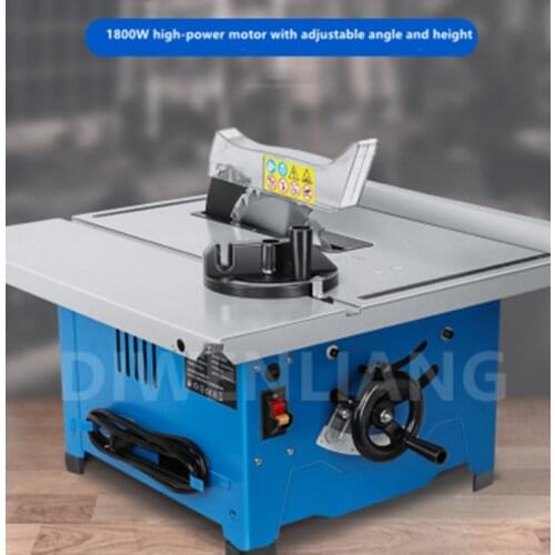 Woodworking Table Saw Cutting Machine 8 inch Household Circular Saw 45 Degree Precision Cutting Machine Desktop Electric Saw