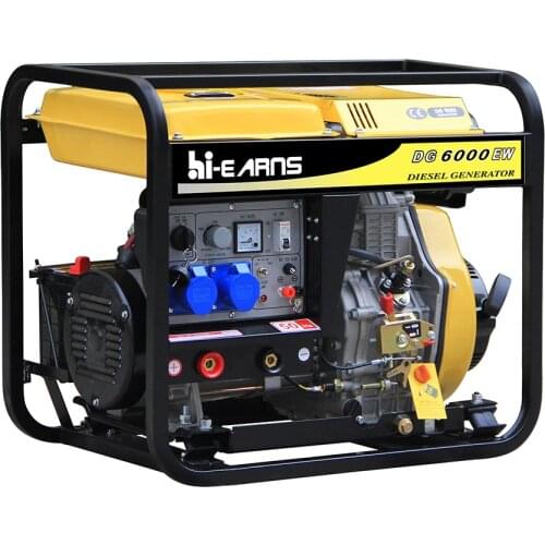 2KW 180A 50HZ 60HZ single phase portable power diesel welder generator for machine