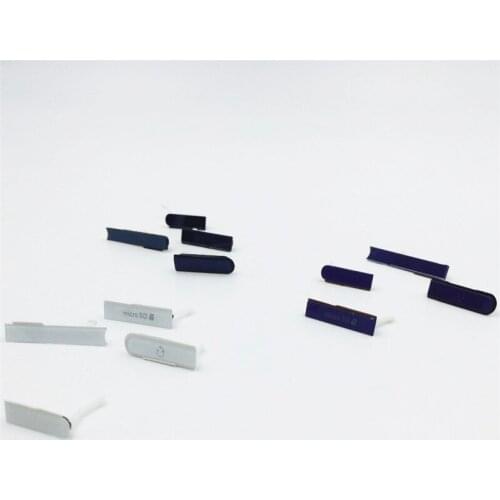 Original Housing For Sony Z L36h L36 C6602 C6603 Micro SD Earpone Jack SIM Card Port Slot USB Charging Port Dust Plug cover