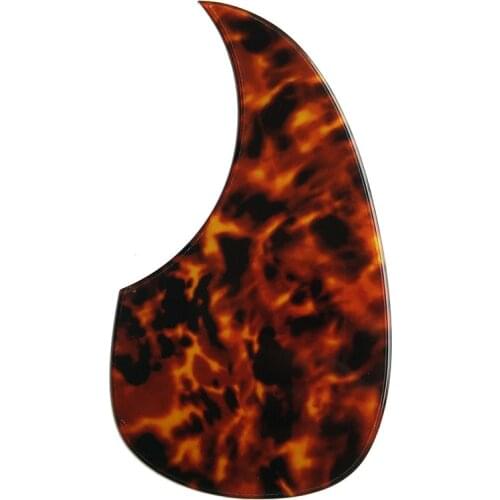 Pleroo Custom Guitar Parts - Great Acoustic Guitar Pickguard Teardrop Shape, Tortoise 2