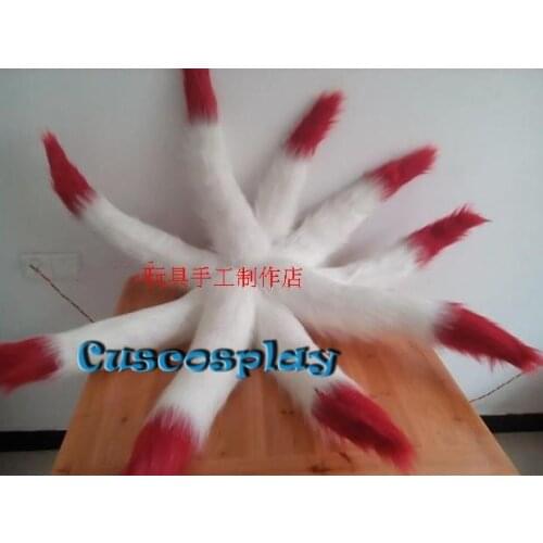 Game LOL Ahri Nine Tailed Fox Cosplay Prop Wonderful Tails for Halloween Christmas Cosplay Fancy Party Costumes Accessories