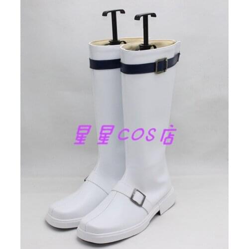 Sliver Soul Gintoki Sakata White Black Halloween Cosplay Shoes Boots X002