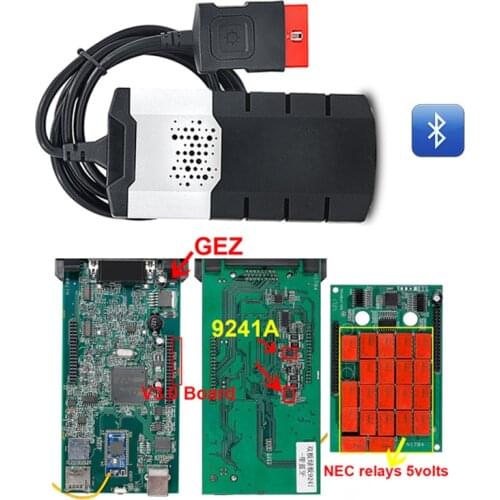 TCS V3.0 NEC relays tcs Bluetooth 2016 Real 9241 chip obd2 scanner cars trucks OBDII diagnostic tool