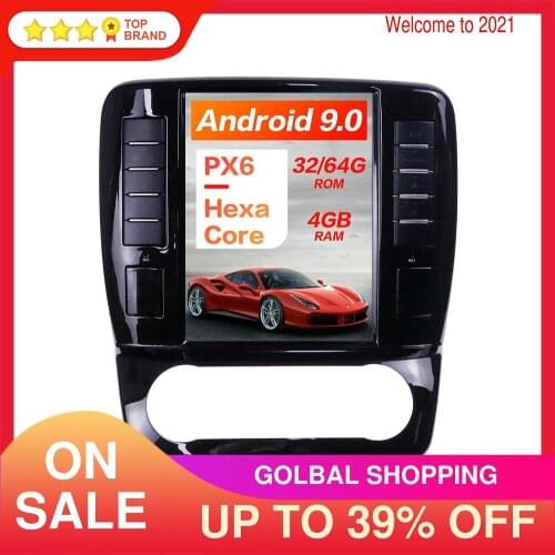 Tesla Style Android 9.0 4+64 Car GPS Navigation For Mercedes Benz R280 R300 R320 R350 R450 Multimedia Player Headunit Radio Tape