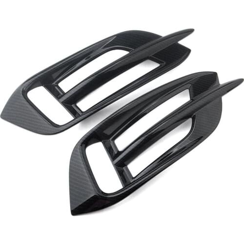 Carbon Fiber Style Car Rear Fog Light Trim Fit for Honda Civic 10th 4-Door Sedan 2016-2017 Car Exterior Accessories Styling