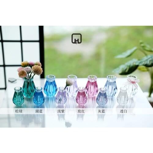 1:12 mini model doll house translucent and beautiful vase