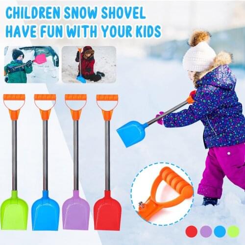 1pc Childrens Snow Shovel Childrens Beach Shovel With Stainless Steel Handle Children Snow Shovel garden tools #2103