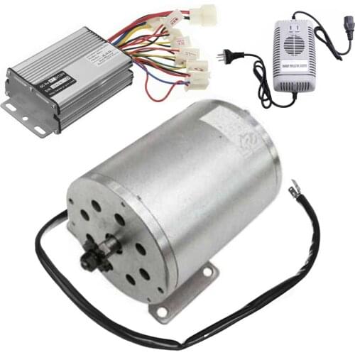 1800W 48V Brushless Electric Motor Speed Controller Sealed Lead Acid Battery Charger for Scooter ATV Go Kart Minimoto Bike Buggy