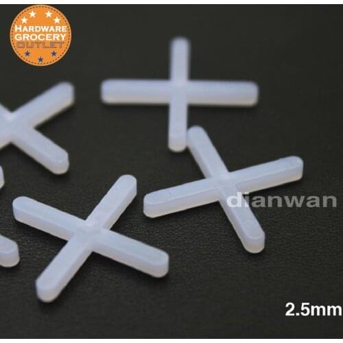 2.5mm Tile Spacers Ceramic Tile Spacers Spacing Of Floor And Wall Tiles 500pcs