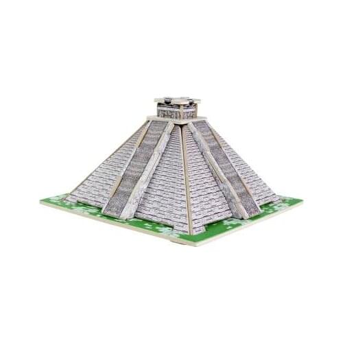 2017 New DIY 3D Wooden Puzzle Maya Pyramid Model Building Kits