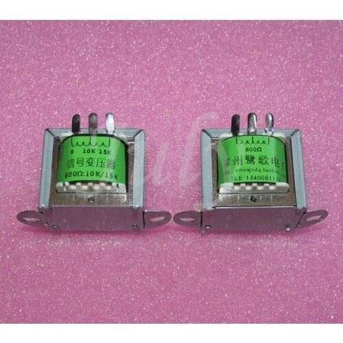 600:10K/15K Permalloy 5 times step-up input transformer, balanced input single-ended output transformer 5Hz-27KHZ -2DB
