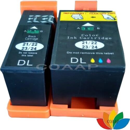 2pk Black + Colour Compatible Dell 21 22 series Ink Cartridges For DELL V515W V313 V313W P513W P713W V715W
