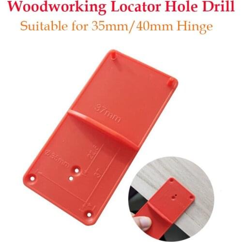 35mm 40mm Woodworking Locator Hole Drill Punch Hinge Drill Hole Opener Locator Guide Drill Bit Template Door Cabinets DIY Tools
