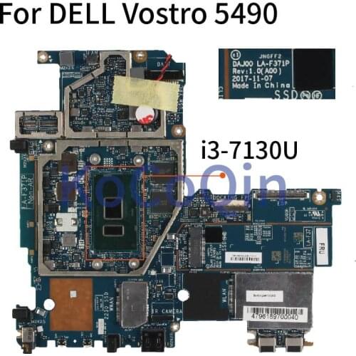 For DELL Vostro 5490 I3-7130U Notebook Mainboard CN-0W49N1 0W49N1 DAJ00 LA-F371P SR3JY Laptop Motherboard DDR4