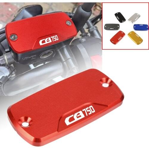 For Honda Motorcycle Accessorie Aluminum Front Brake Fluid Reservoir Cap Cover CB 750 1993-1996 Protection CB750 CB-750 1995 94