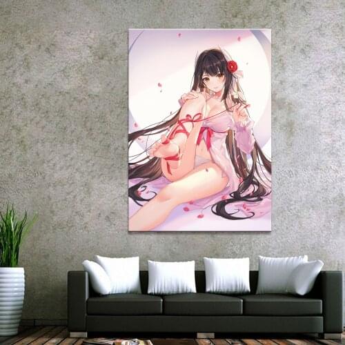 Home Decor Canvas 1 Piece Cute Sexy Anime Azur Lane Art Posters and Prints Painting Home Decoration Wall Pictures Bedroom