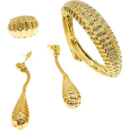 Exquisite new style Italian gold fashion bracelet set high quality style ladies banquet wedding gift B0036