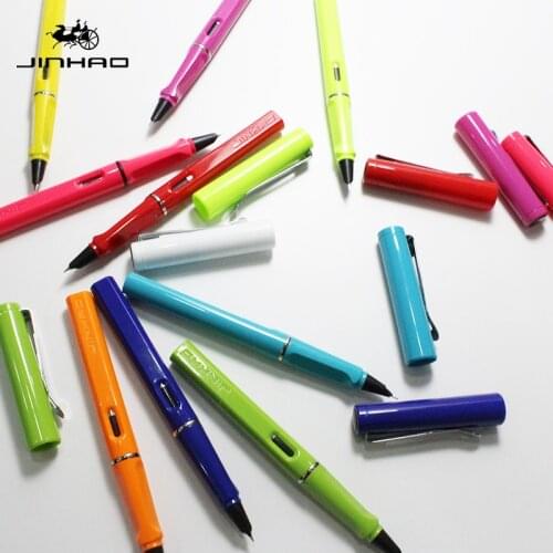 Jinhao 599A High Quality Plastic Fountain Pen 0.38mm Extra Fine Nib Ink Pens for Gift Office Stationery Supplies Free Shipping