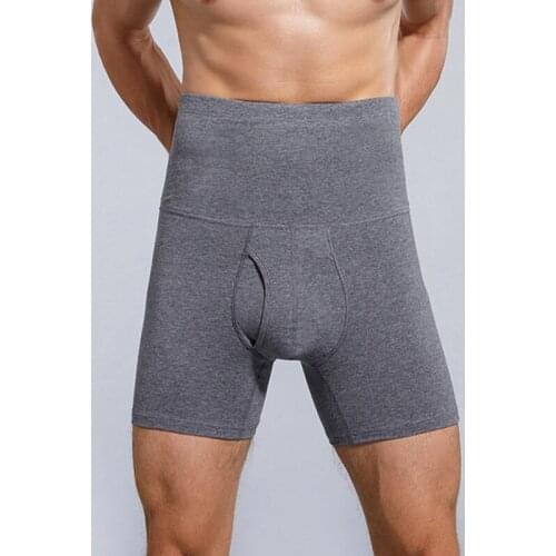 EVES Men Tummy Control Underwear Shorts Body Compression Sports High Waist Trainer Belly Control Slimming Shapewear Boxer Male