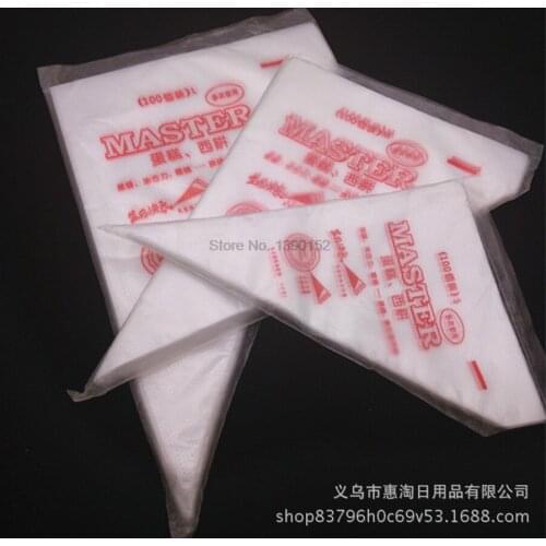50set 100pcs/set Disposable Piping bag Icing Nozzle Fondant Cake Decorating Pastry Tips Tools Small Large Size Cake Tools
