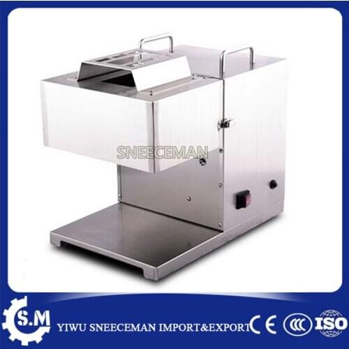 Stainless steel electric meat slicer chicken cutting machine cut into block string pieces automatically