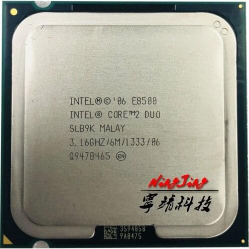 Intel Core 2 Duo E8500 3.1 GHz Dual-Core CPU Processor 6M 65W LGA 775
