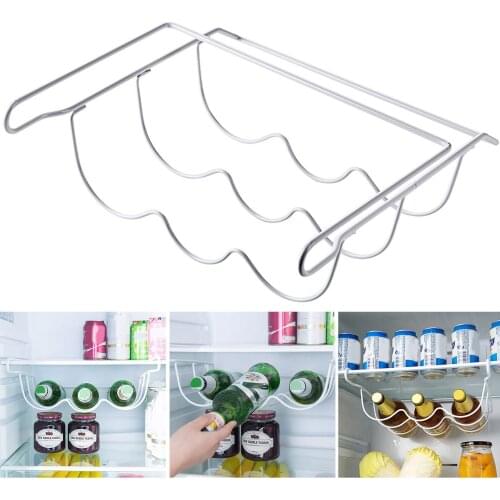 Fridge Organizer Kitchen Spacer Layer Convenience Storage Wine Rack Shelf Refrigerator Bottle Rack For Kitchen Storage Holders