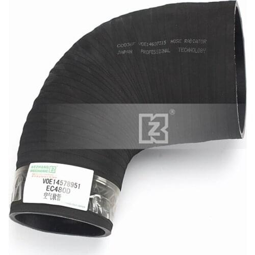 For Volvo EC460 480D Air Intake Pipe Supercharger Intercooler Rubber Connection Hose Excavator Parts VOE14578951
