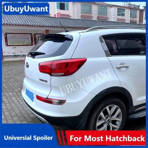 UBUYUWANT Rear Roof Universal Spoiler For Kia Sportage R 2010 -2017 ABS Plastic Car Tail Wing Decoration Hatchback Lip Spoiler