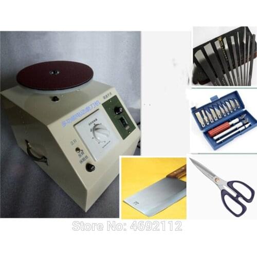 220V Timing Speed Control Function Sharpening Machine, 180mm Disc Cutter Grinding Electric Machine Knife Special Polishing