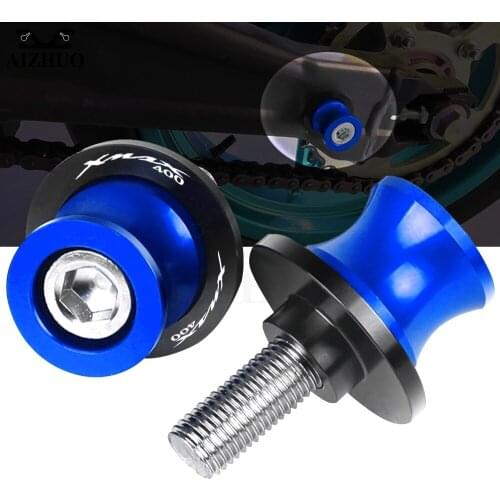 Motorcycle Stand Screws FOR YAMAHA XMAX400 Xmax X-MAX 2020 CNC Aluminum Accessories 6MM Swingarm Slider Spools XMAX 400 LOGO