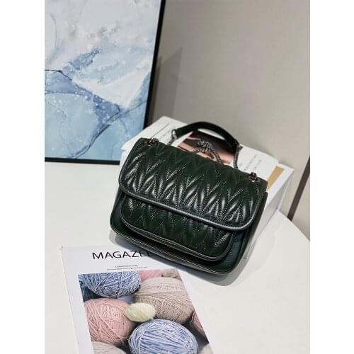 Leather Ladies Bags Genuine High Womens Bag Fashion Designer Quality Messenger Bags Female Chain Crossbody Women Shoulder Bag