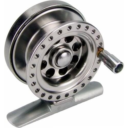 1:1 High Quality Full Aluminum Ice Fishing Reel Both Handed V-shape 2BB+RBB Ice Fishing Wheel 50mm Fly Fishing Reels Gear Ratio