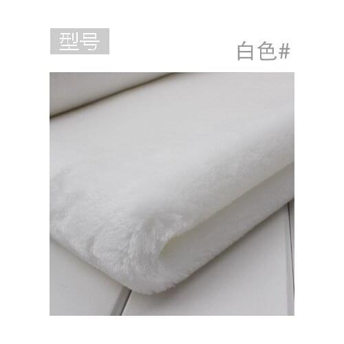13# white 8mm Minky fleece plush PV velvet fabric velboa for DIY sewing Stuffed toys blankets animal dog house(100*165cm)