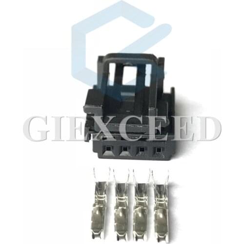 2 Sets 4 Pin 8K0973754 Door Lifter Switch Plug 8K0 973 754 Auto Wiring Harness Socket Female For VW Audi