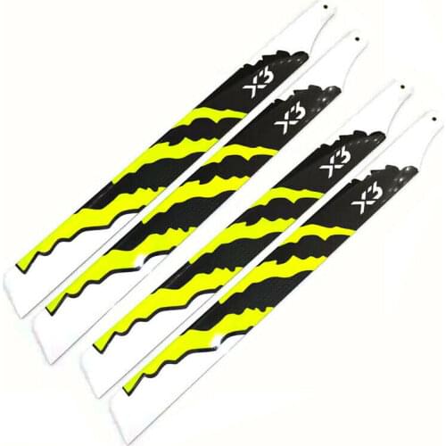 2 pairs 360mm Carbon fiber main rotor blades for 450L 480 X360 Helicopter